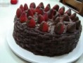 Ganache de Chocolate com Morango